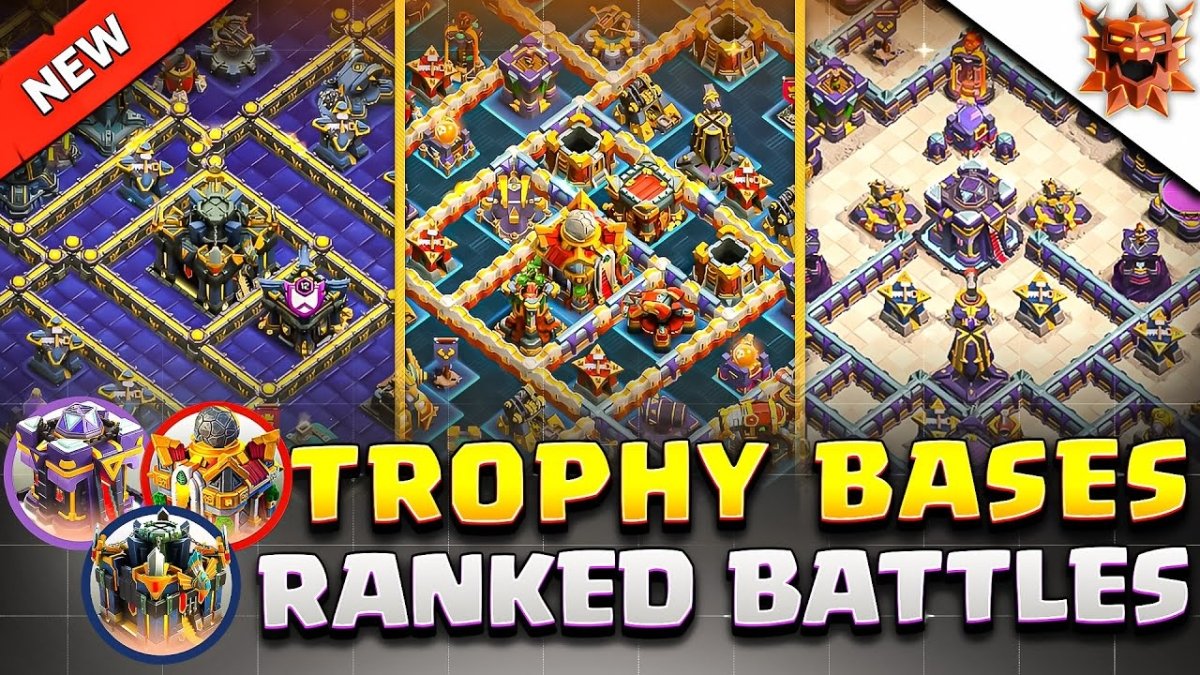 🏆 Best Trophy/Ranked Mode Bases For Every TH