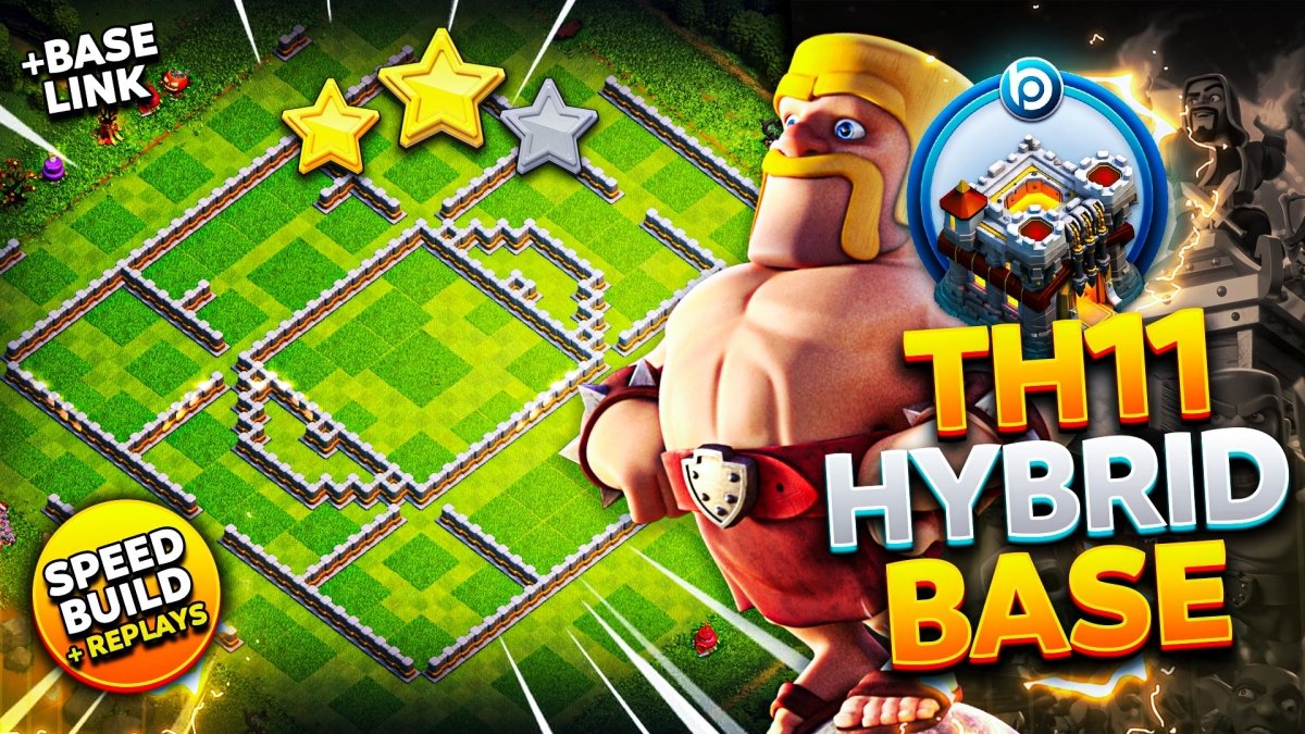 The Best CoC TH11 Hybrid Base Link of 2025