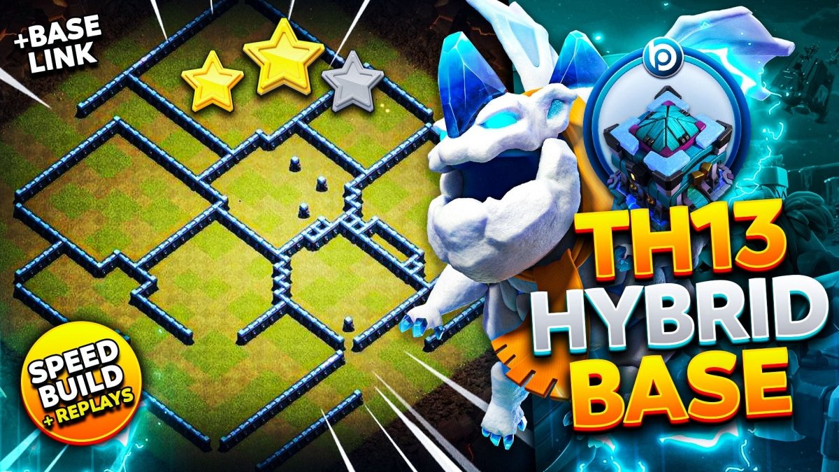 The Best CoC TH13 Hybrid Base Link of 2025