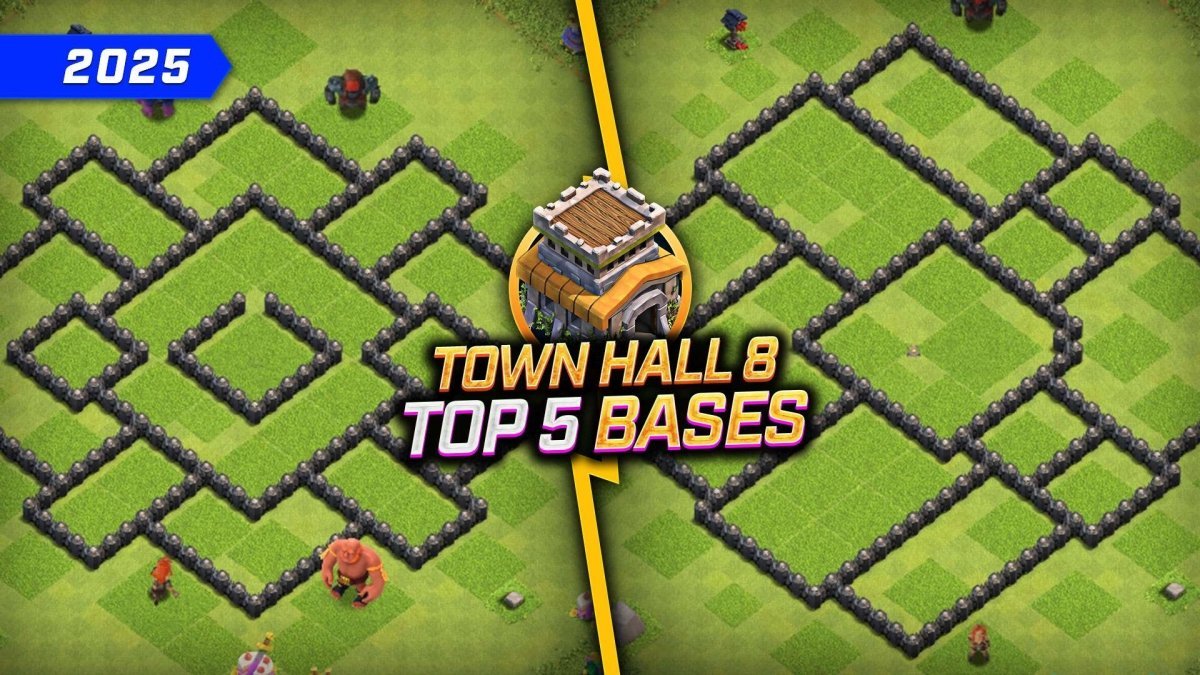 Best TH4 to TH8 War & Hybrid Bases Link of 2025