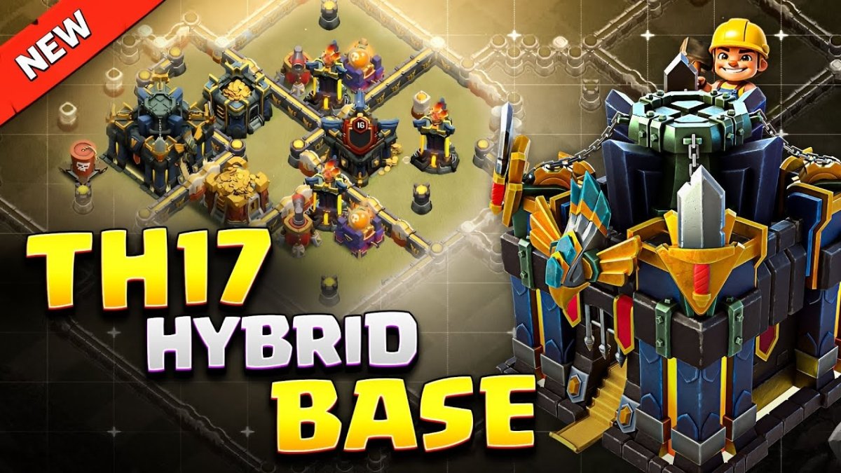 The Best CoC TH17 Hybrid Base Link of 2025