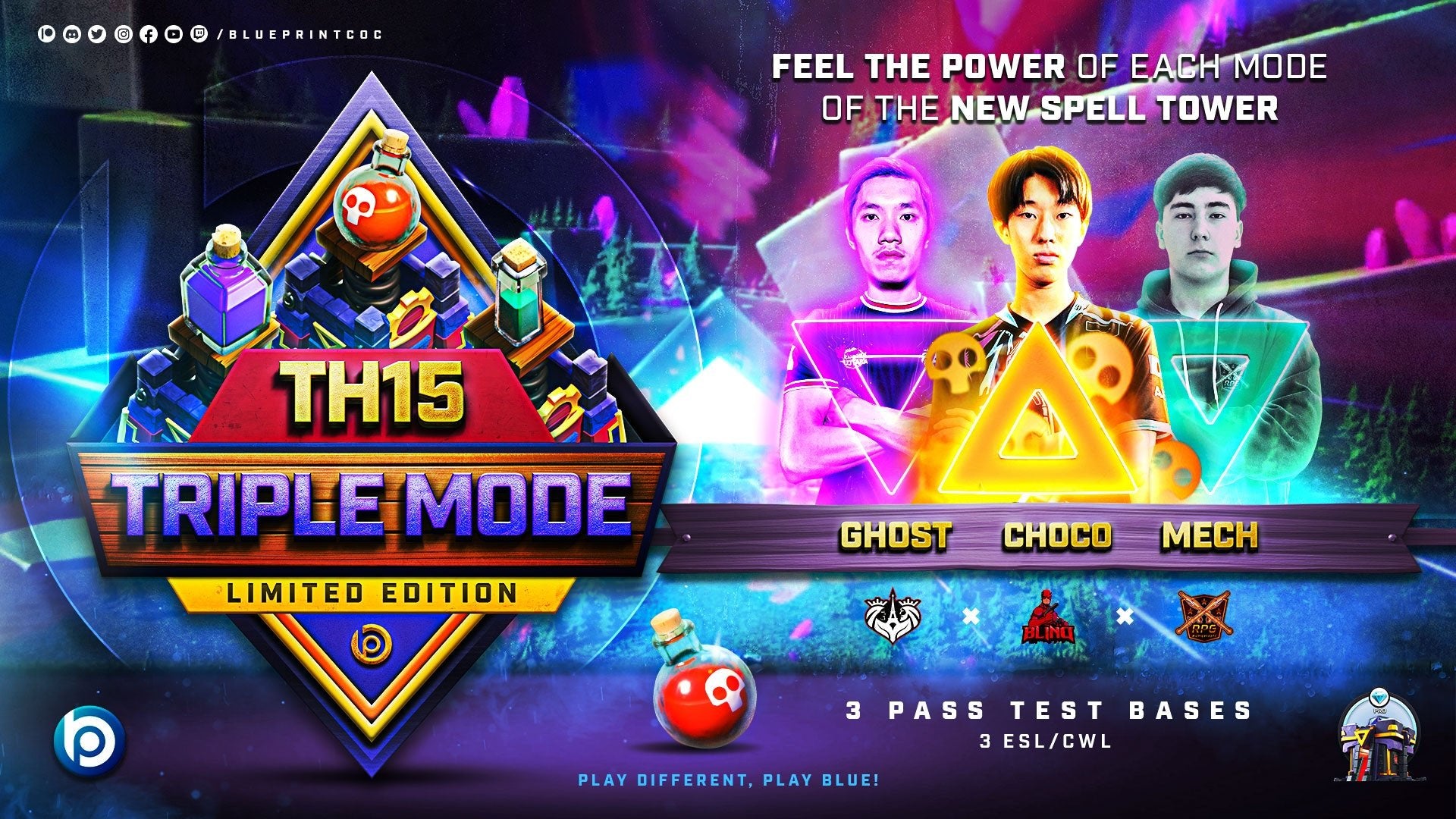 TH15 Triple Mode Pack 💎Limited Edition - Blueprint CoC