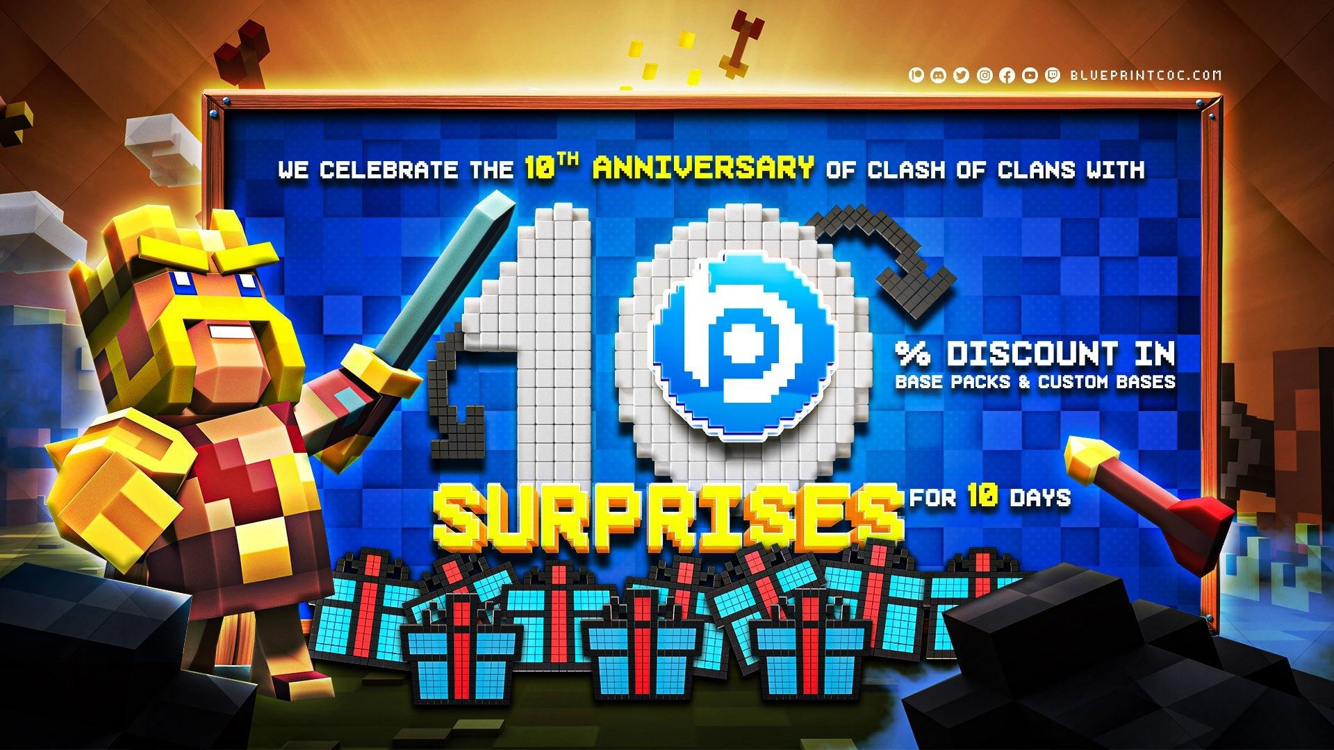 10 Years Clash of Clans Anniversary - Blueprint CoC