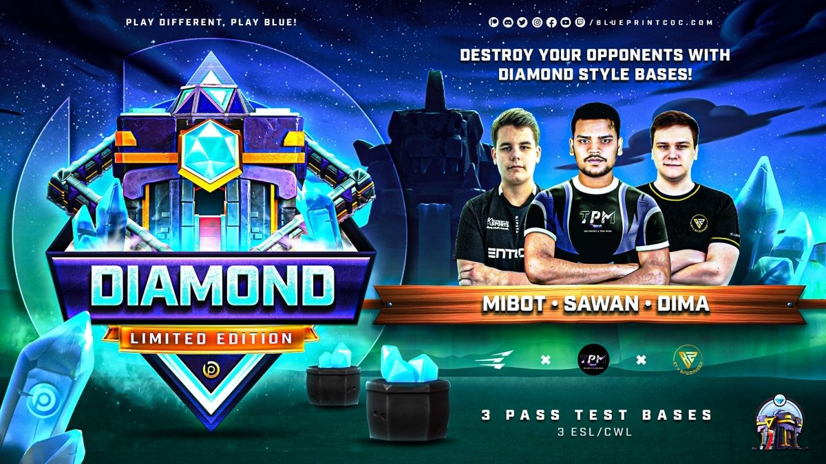 TH15 Diamond Base Pack ⭐ Limited Edition – Blueprint CoC
