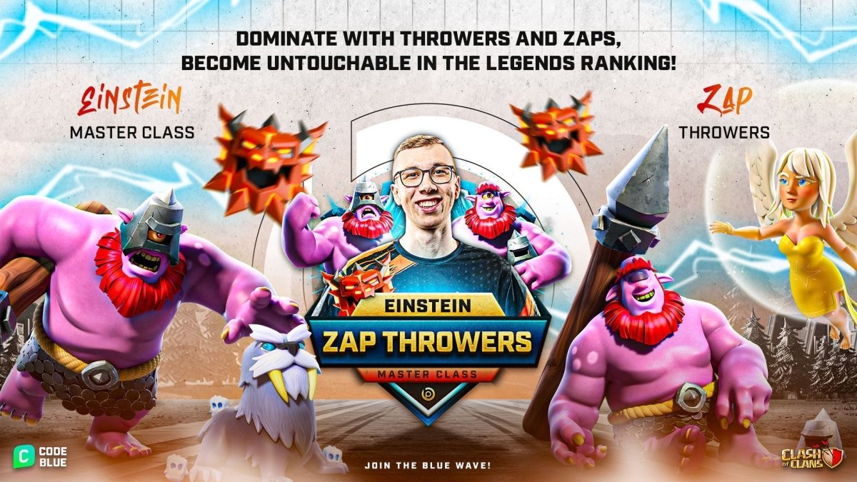 Einstein Master Class Zap Throwers - Blueprint CoC
