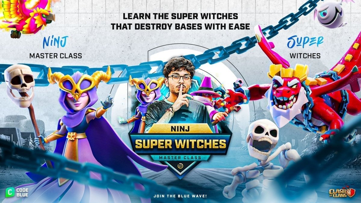 Ninj Graduate Ninj Masterclass on Super Witches - Blueprint CoC
