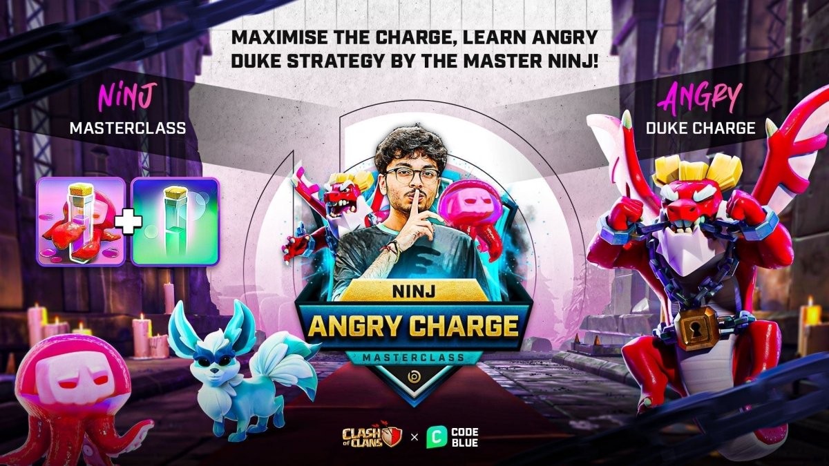 Ninj Master Class on Angry Duke Charge - Blueprint CoC
