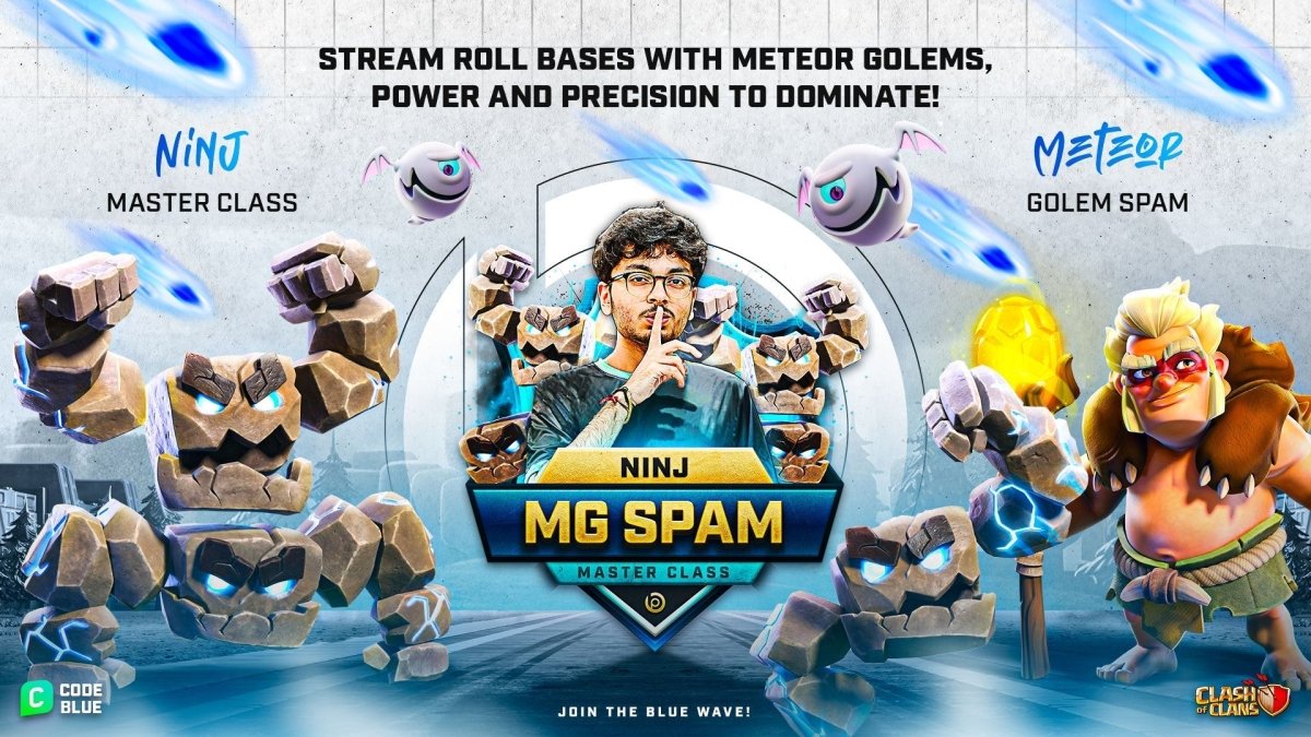 Ninj Master Class on Meteor Golem Spam - by Blueprint CoC