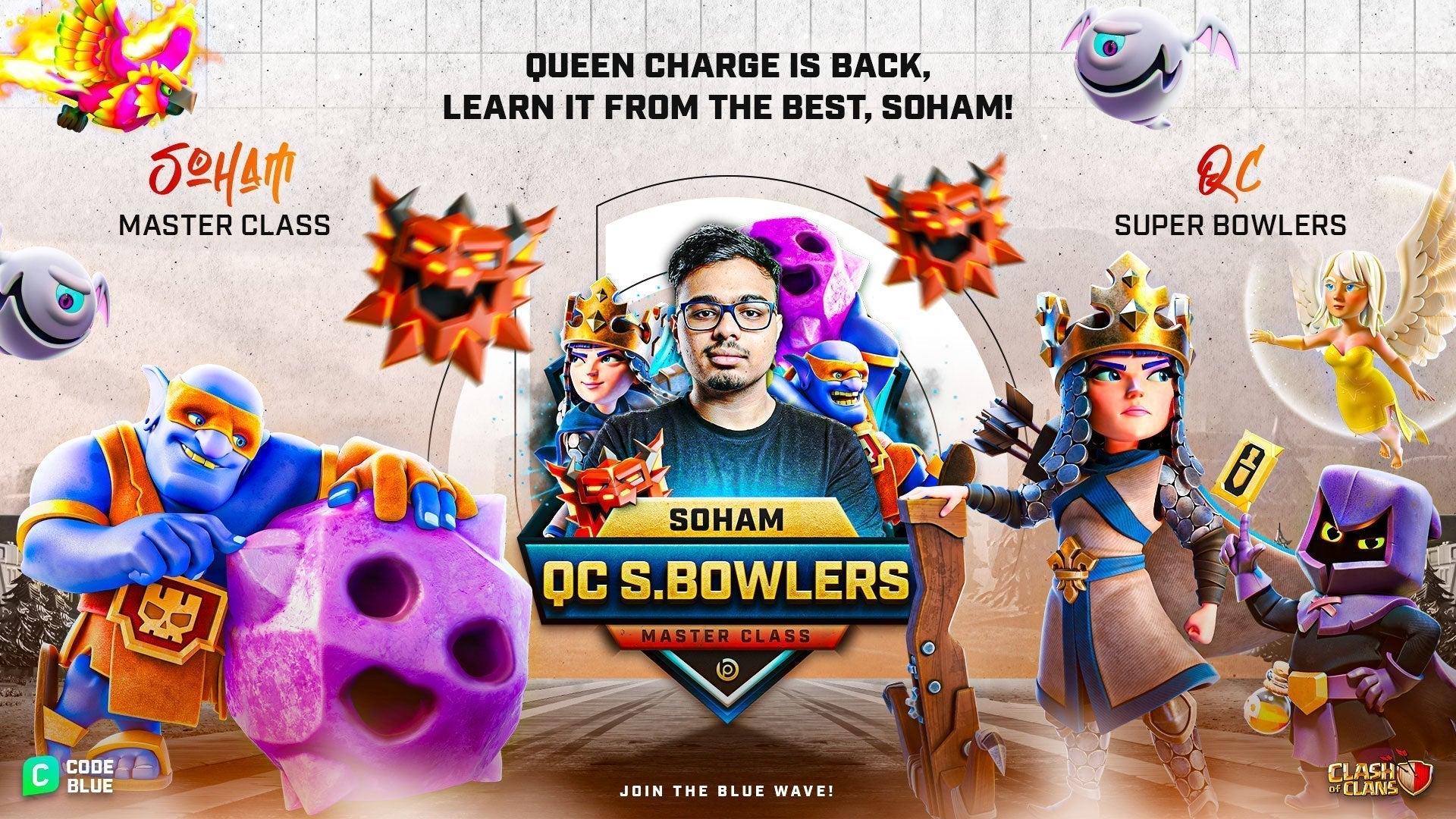 Soham Master Class on Queen Charge Super Bowlers - Blueprint CoC