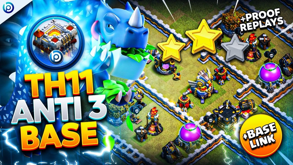 The Best Blueprint CoC TH11 War Base Link of 2023