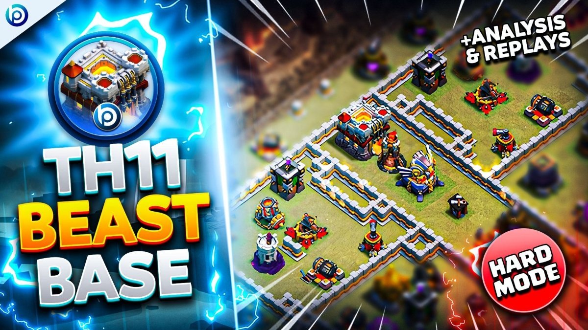 Best Town Hall 11 Hard Mode War Base with Link!