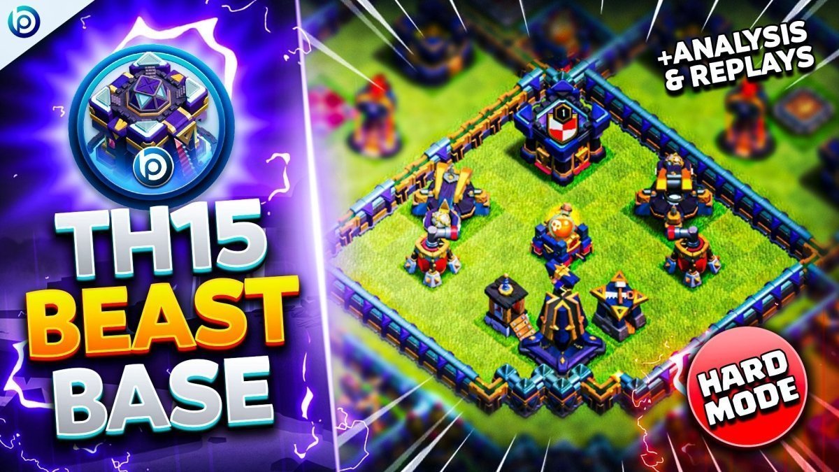 Best Town Hall 15 Hard Mode War Base of 2026 with Link!