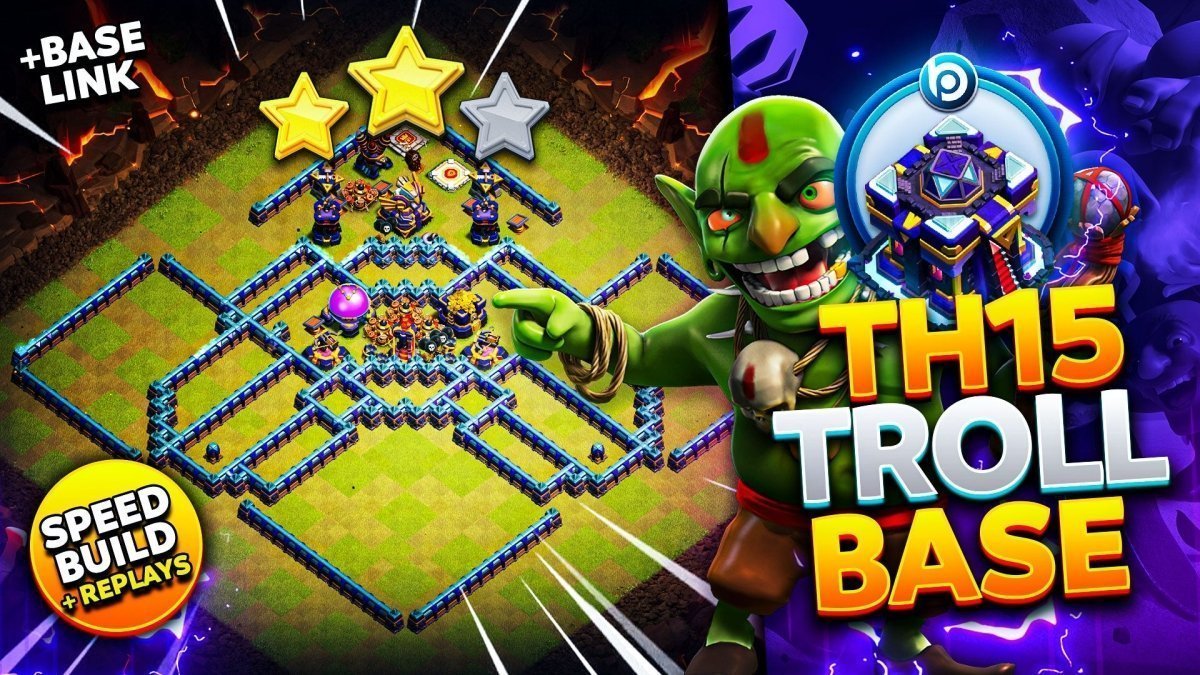 The Best CoC TH15 Troll Base Link of 2026