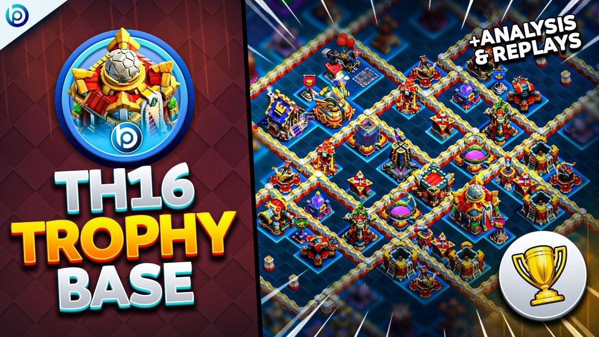 Best TH16 Ranked Mode/Trophy Base of 2026 with Link