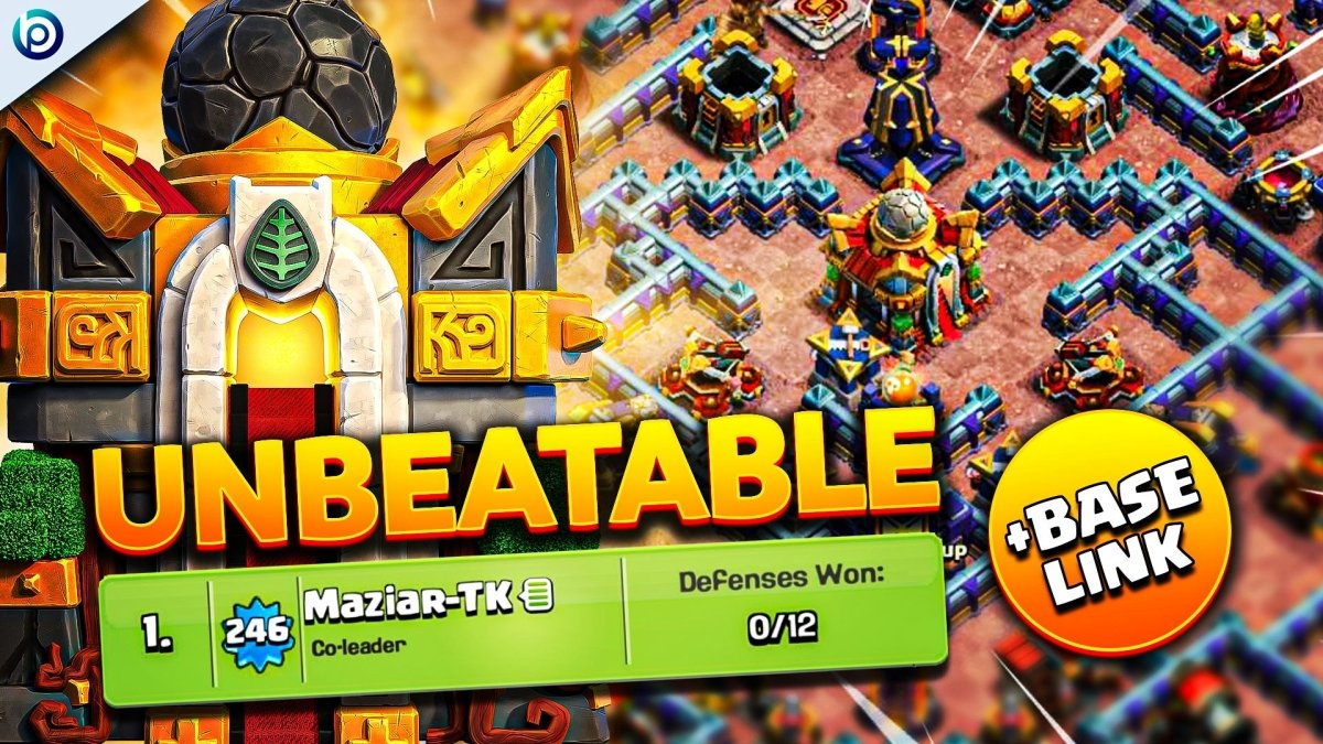 The Unbeatable TownHall 16 Base with 12 Defenses