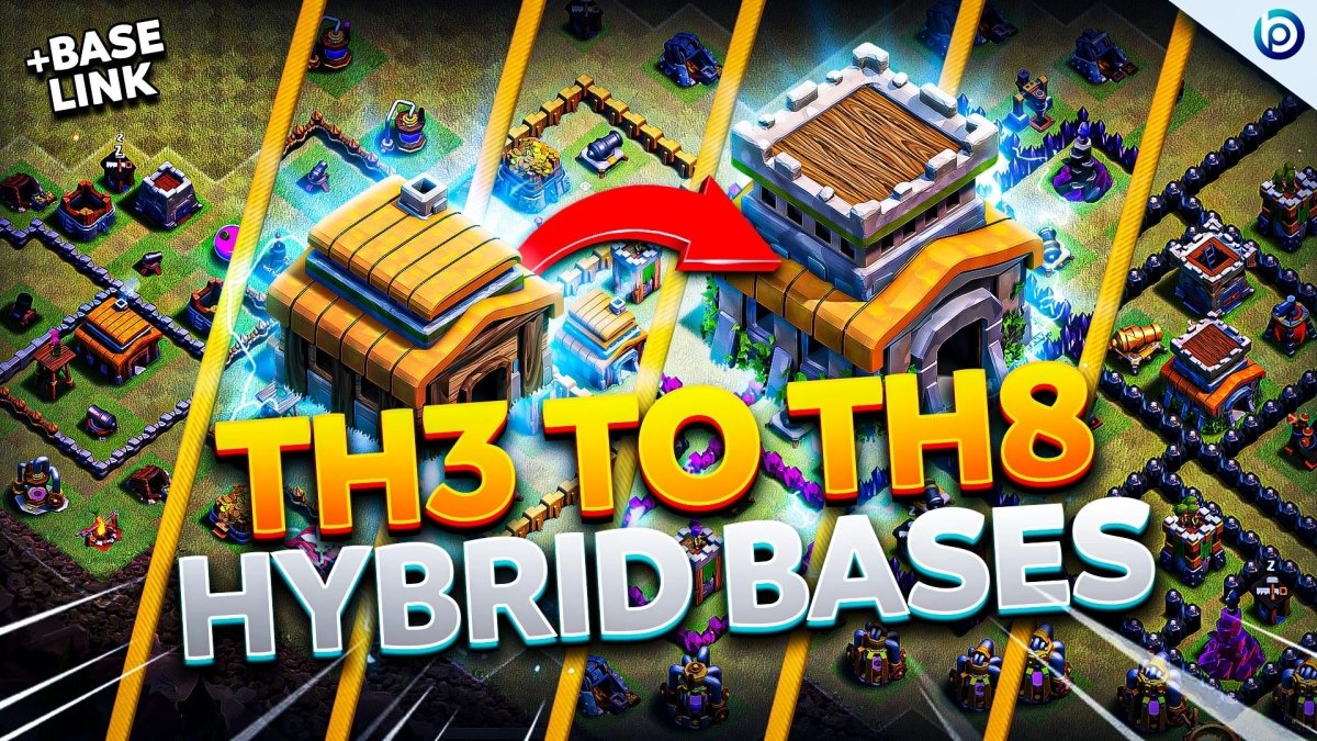 The Best TH3 to TH8 War and Hybrid Bases Link of 2023