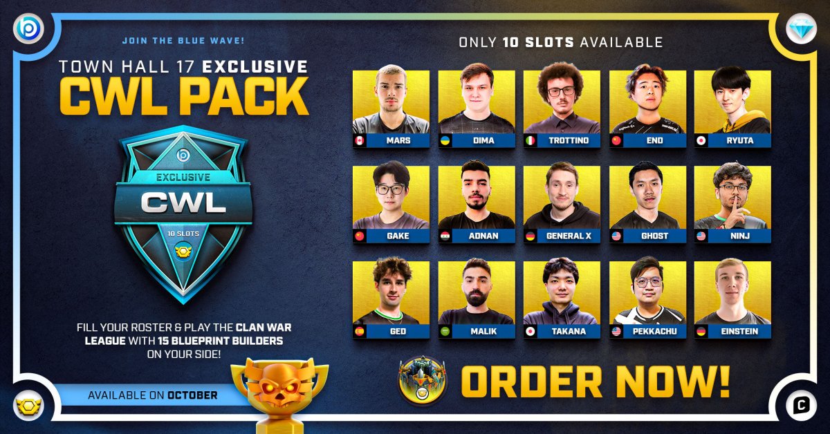 Exclusive CWL Pack 💎 - Blueprint CoC