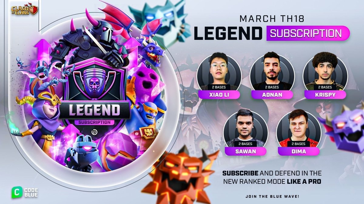 TH18 Legend Subscription Essential Pack - Blueprint CoC