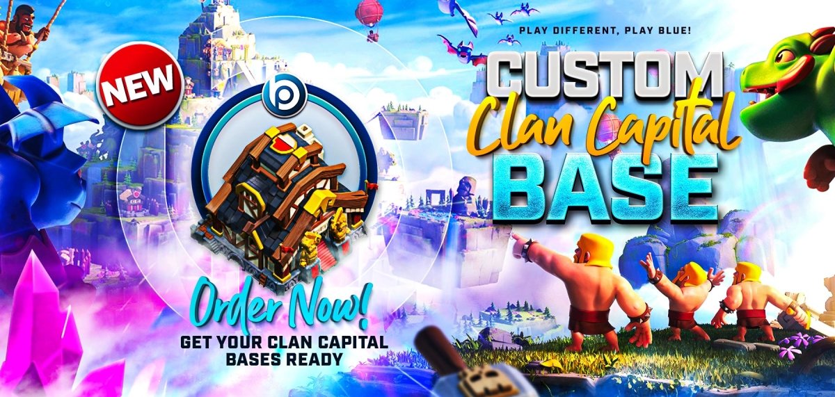 Custom Clan Capital Bases - By BlueprintCoC
