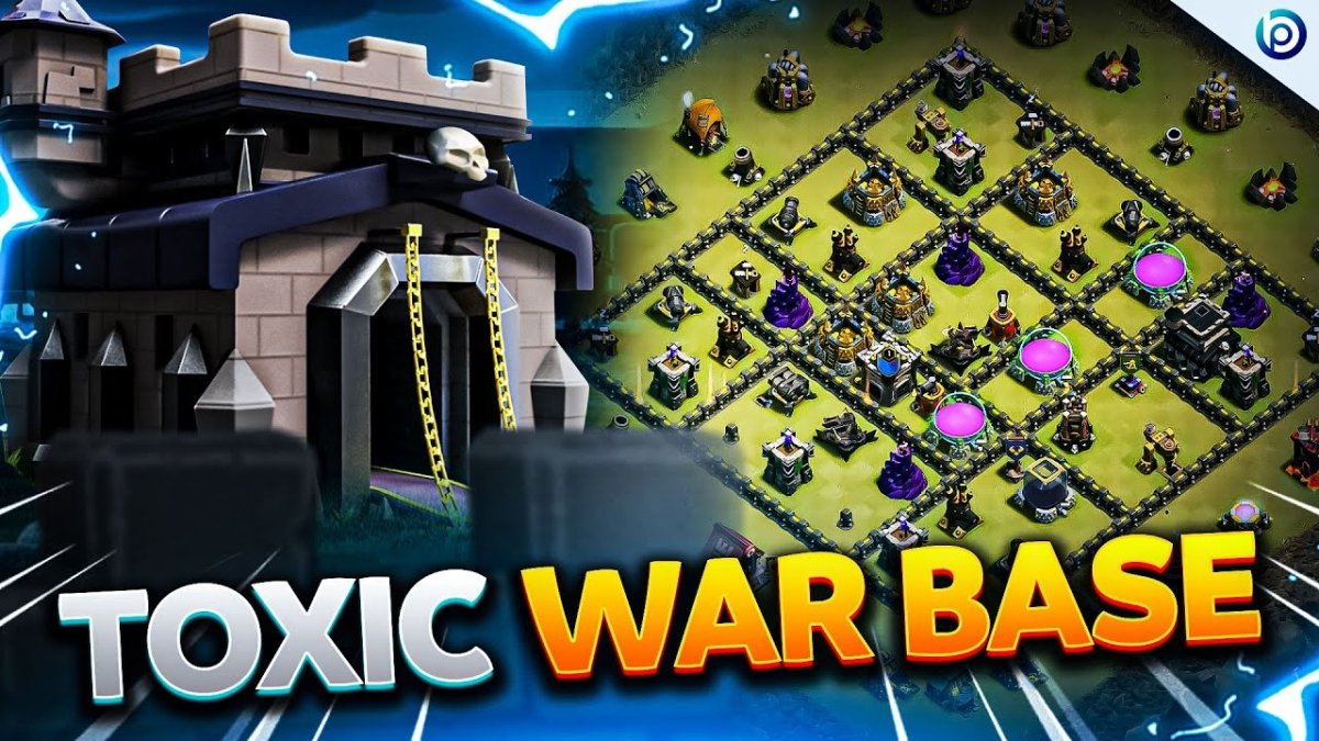 The Best TH9 War Base (Anti 3 Star) of 2026 with Link