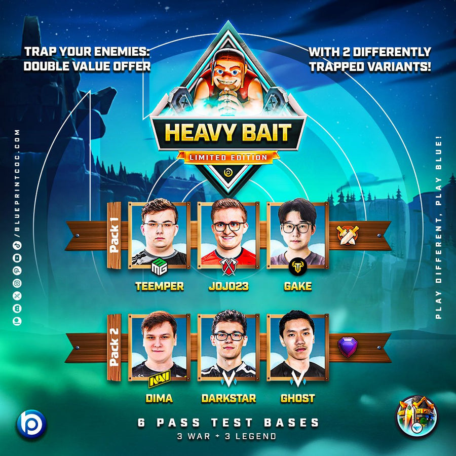 TH16 Heavy Baited Base Pack | Limited Edition - Blueprint CoC