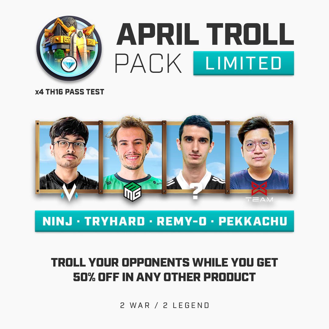 TH16 April Troll Base Pack | Limited Edition - BlueprintCoC