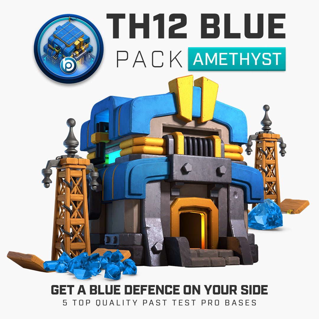 TH12 Pro Base Pack | Blue - Blueprint CoC Base Building