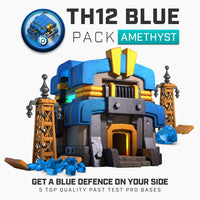 Thumbnail for TH12 Pro Base Pack | Blue - Blueprint CoC Base Building