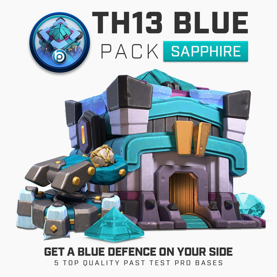 TH13 Pro Base Pack | Blue - Blueprint CoC Base Building
