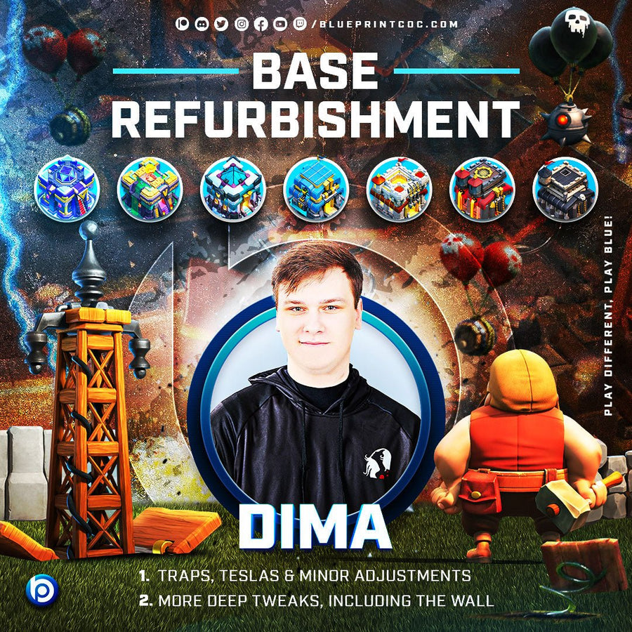 Base Refurbishiment - Best CoC Bases - Best Tweaking Service - Custom Design - Blueprint CoC